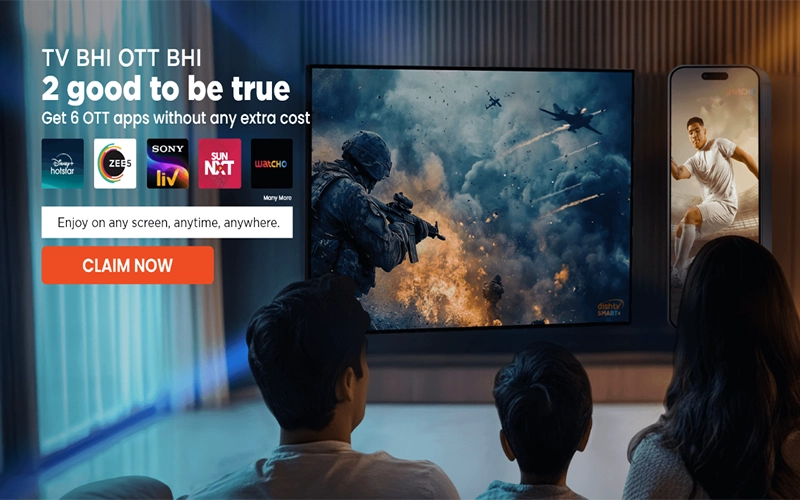 Dish TV Packages - Family Delight, Royale Sports, and Royale World